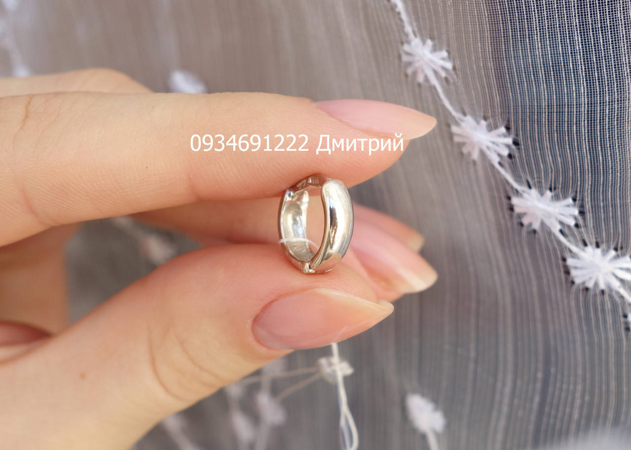 

Серебряная серьга Мужская