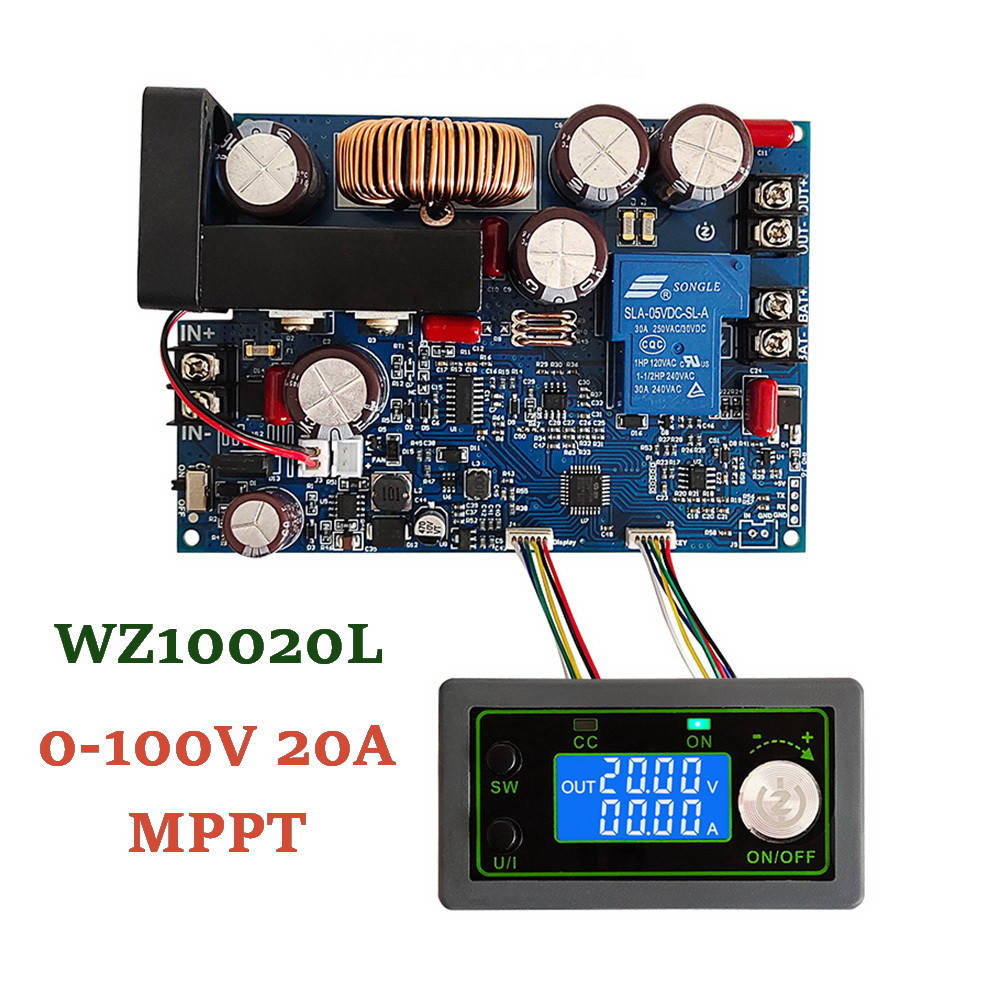 

WUZHI WZ10020L MPPT 0-110V 0-20A 1000Вт Лабораторный Понижающий блок модуль питания, зарядное устройство