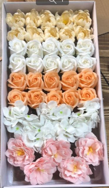 

Мыльные цветы (микс № 85) для создания роскошных неувядающих букетов и композиций из мыла, Разные цвета