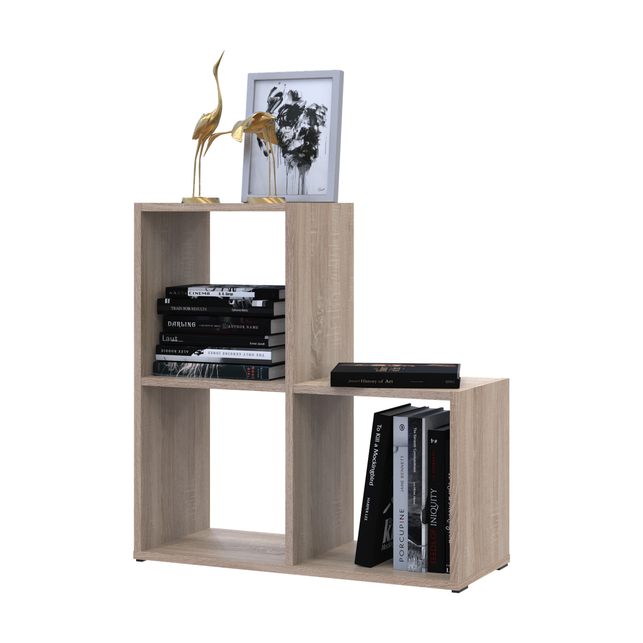 Стелаж Doros Степ 2х2 Дуб сонома відкритий 69х28.8х71.4 (41516155)