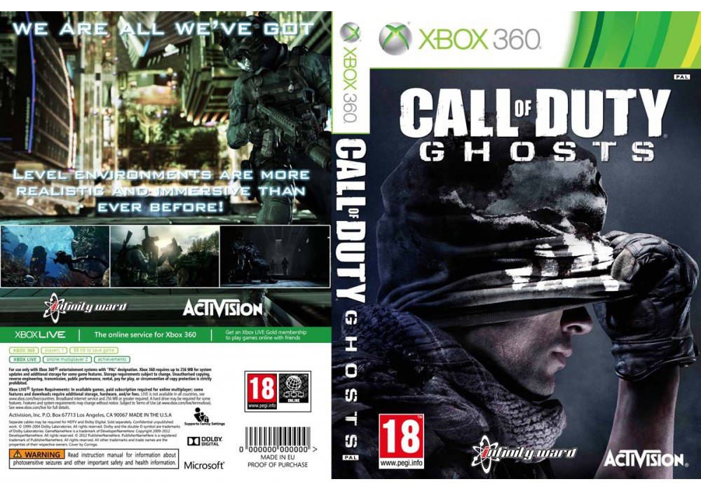 

Call of Duty: Ghosts (2 диска, русский звук и текст)