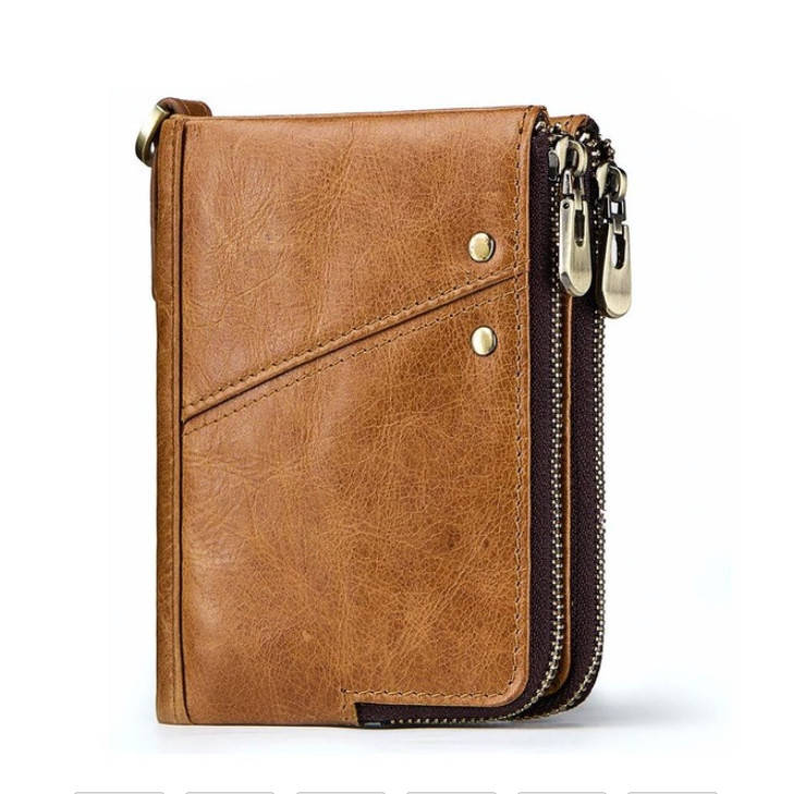 

Кошелек портмоне кожаный мужской. Бумажник из натуральной кожи (светло-коричневый)