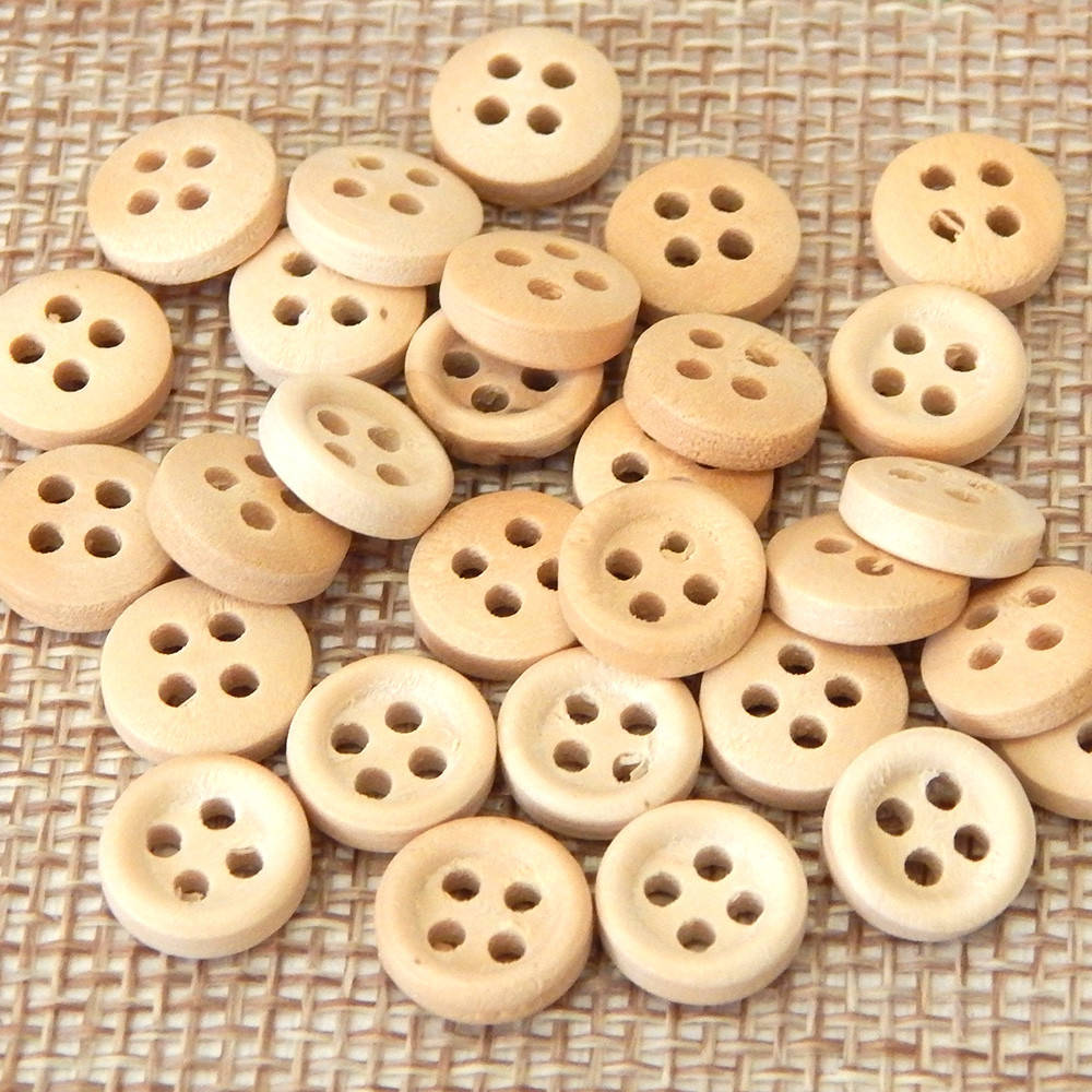 

Пуговицы деревянные натуральные, 10 мм (10 шт)