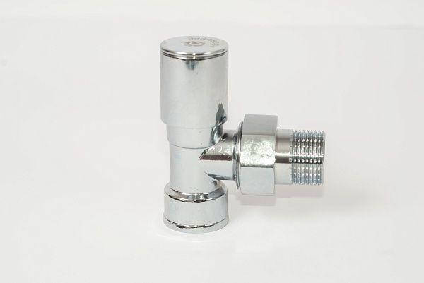 

Кран радиаторный 1/2" угловой подача хром ASCO (Турция)