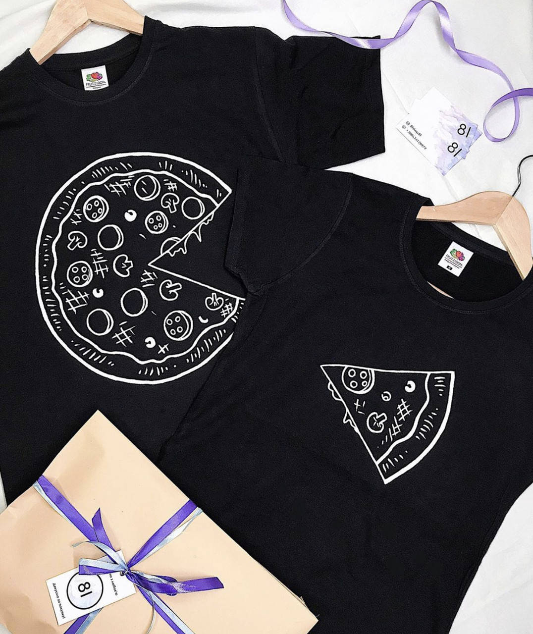 

Парные футболки для влюбленных (PIZZA)