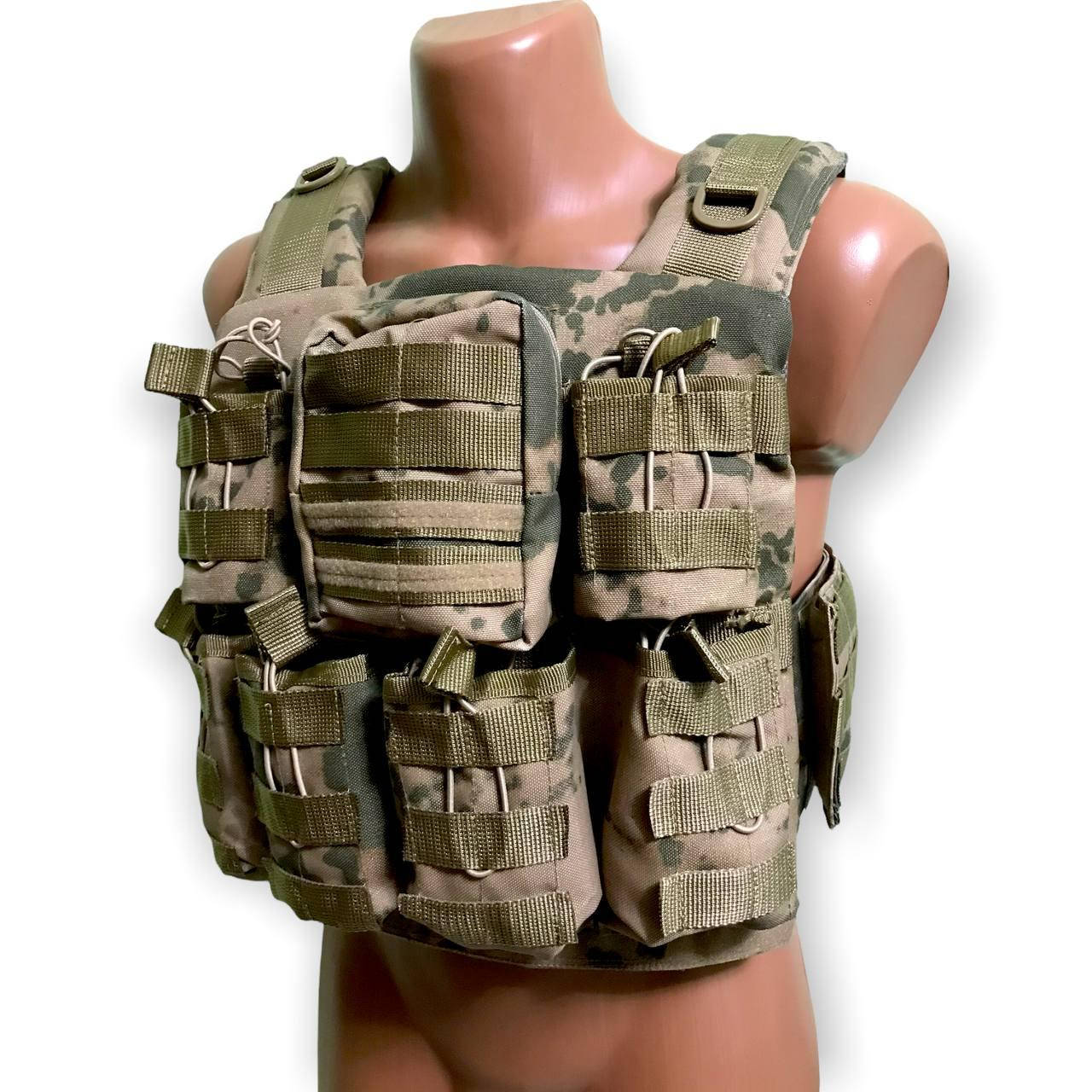 

Плитоноска Бронежилет на 6 магазинов Мультикам Cordura 1000d