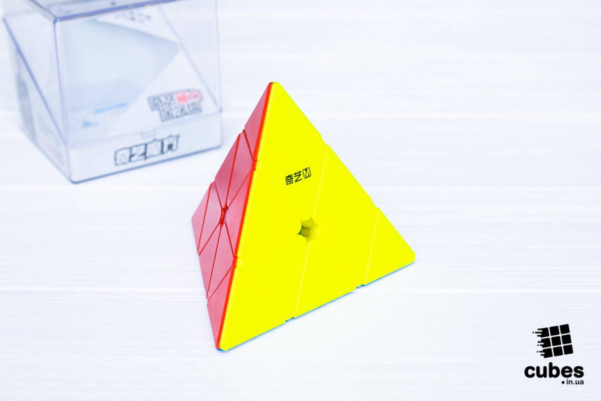 

Пирамидка магнитная QiYi MS Pyraminx без наклеек, Разные цвета