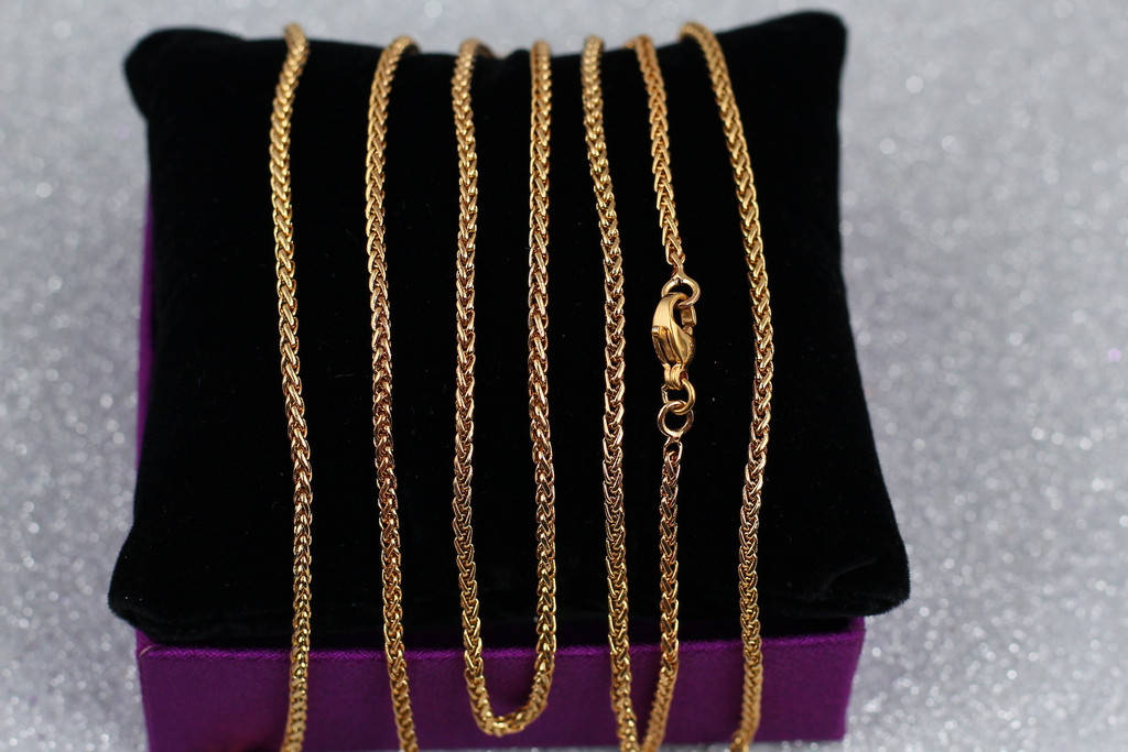

Цепь Xuping Jewelry колос 55 см 2 мм золотистая