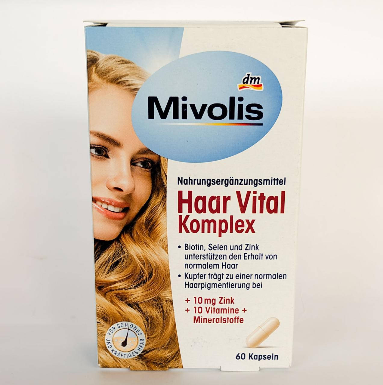 

Витаминны для волос Mivolis​ Haar Vital Komplex 60 капсул