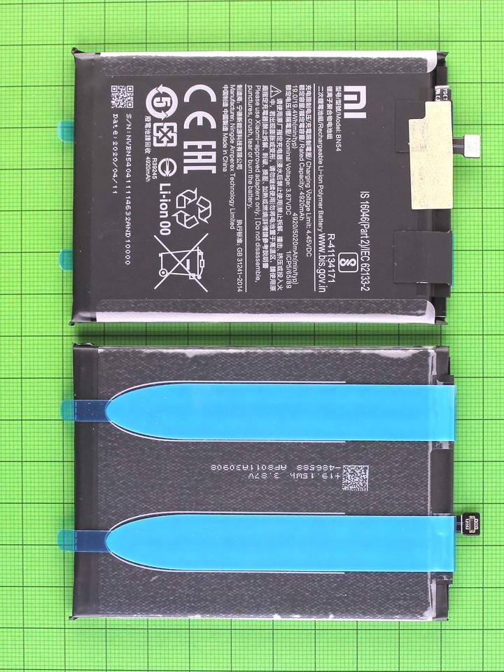 

Акумулятор BN54 Xiaomi Redmi Note 9 5020mAh Оригінал #460200001J1G