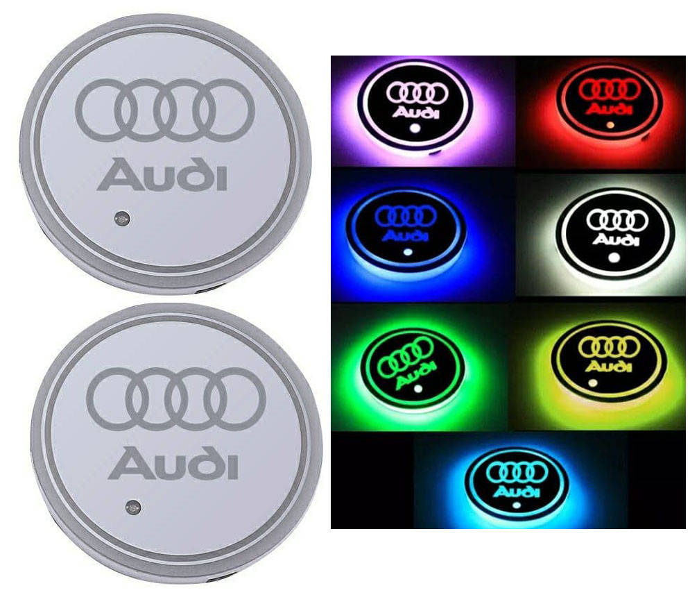 

Подсветка подстаканников в автомобиль "RGB CAR HOLDER" с логотипом автомобиля (к-кт 2шт.) (AUDI)