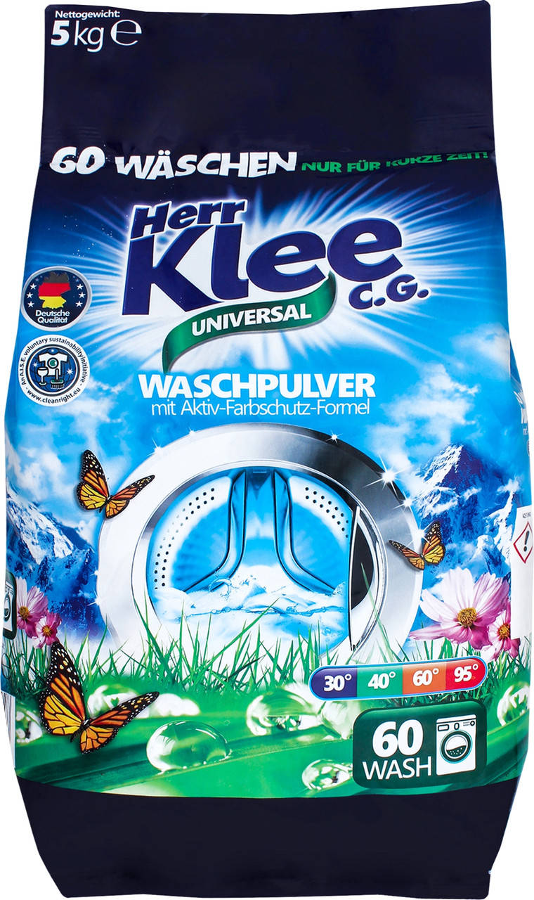 

Универсальный cтиральный порошок Herr Klee Universal 5 кг / 60 стирок