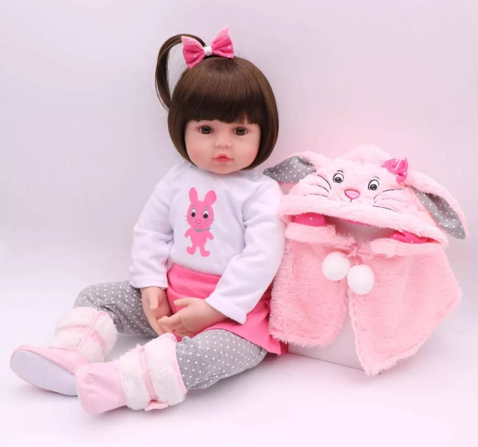 

Реалистичная кукла Реборн 48 см зайчик NPK DOLL
