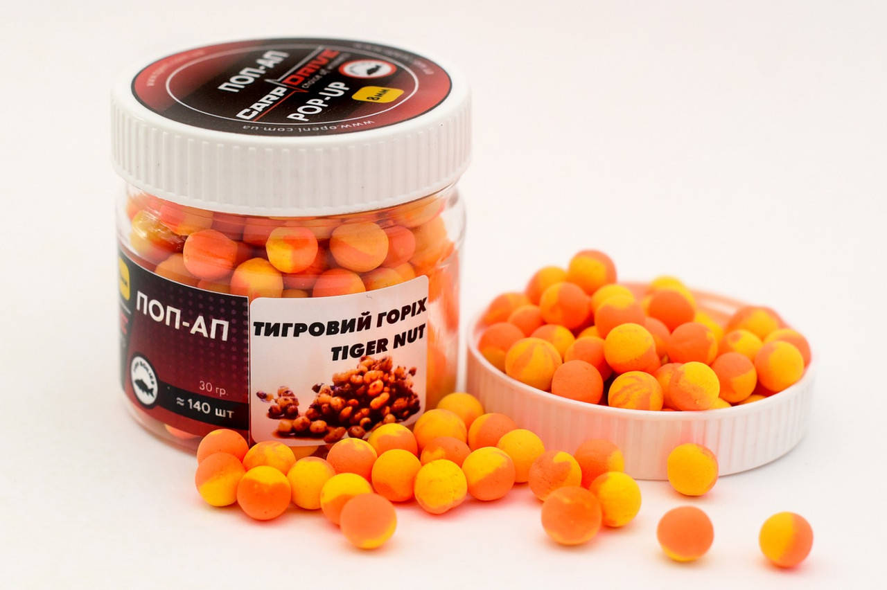 

Бойл плавающий, поп ап для рыбалки, поп ап Тигровый орех (Tiger nut) 8мм Carp Drive
