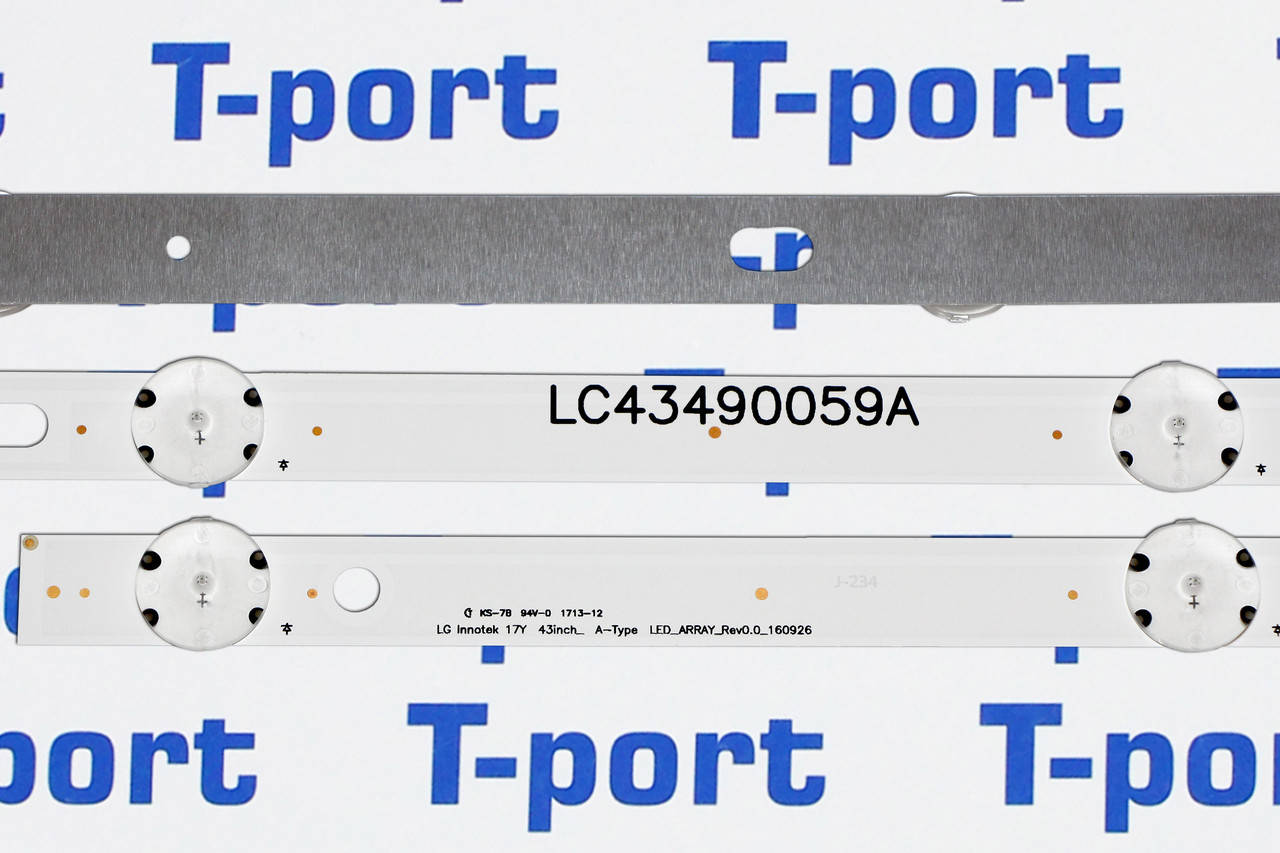 

Комплект подсветки LC43490059A LG Innotek 17Y 43inch A-type LED-ARRAY-Rev0.0