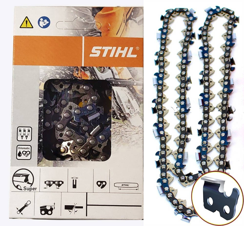 

Цепь Stihl 53 звена, 3/8 шаг, 1.3 толщина, супер зуб.