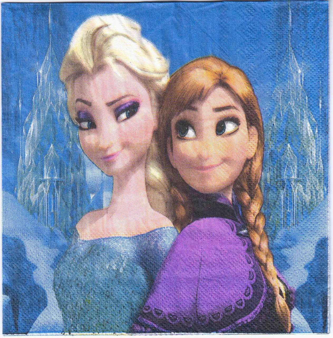 

Салфетки бумажные сервировочные " Холодное сердце "