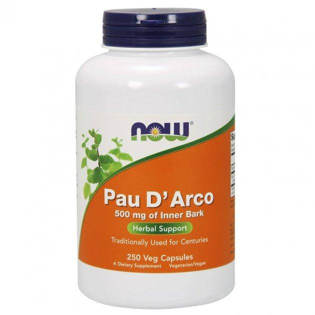 

Натуральная добавка NOW Foods Pau D' Arco 500 мг 250 капсул