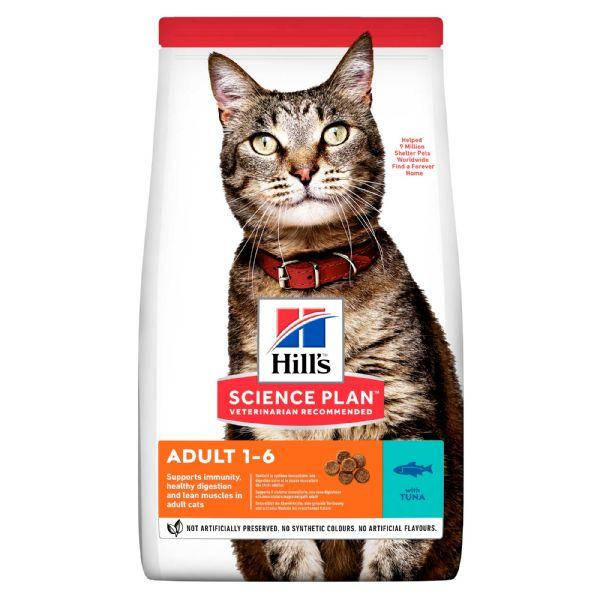 

Hills (Хиллс) Adult Optimal Care сухой корм для кошек с тунцом, 10 кг
