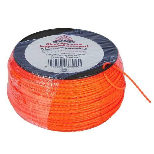 

Леска для триммеров в бухте Vitals крученый квадрат 3.0mm*3LB 214 м.