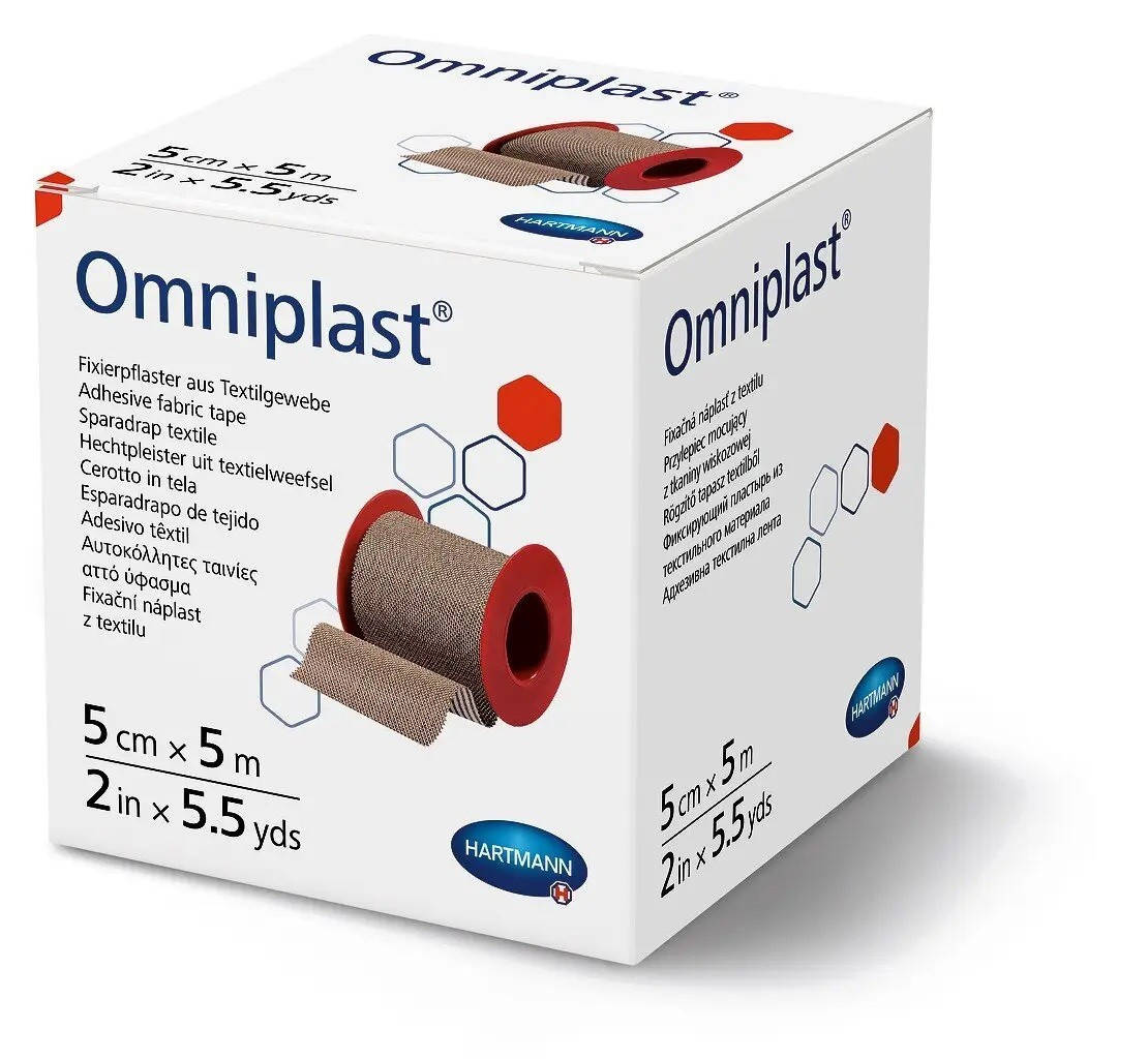 

Пластырь фиксирующий текстильный Omniplast 5см х 5м 1шт