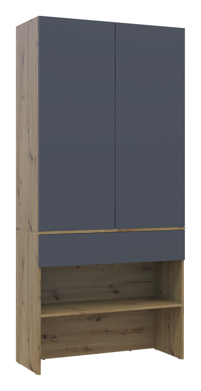 Передпокій Doros Спліт Дуб Артізан/Графіт ДСП 94х39х200 (44900271) 7