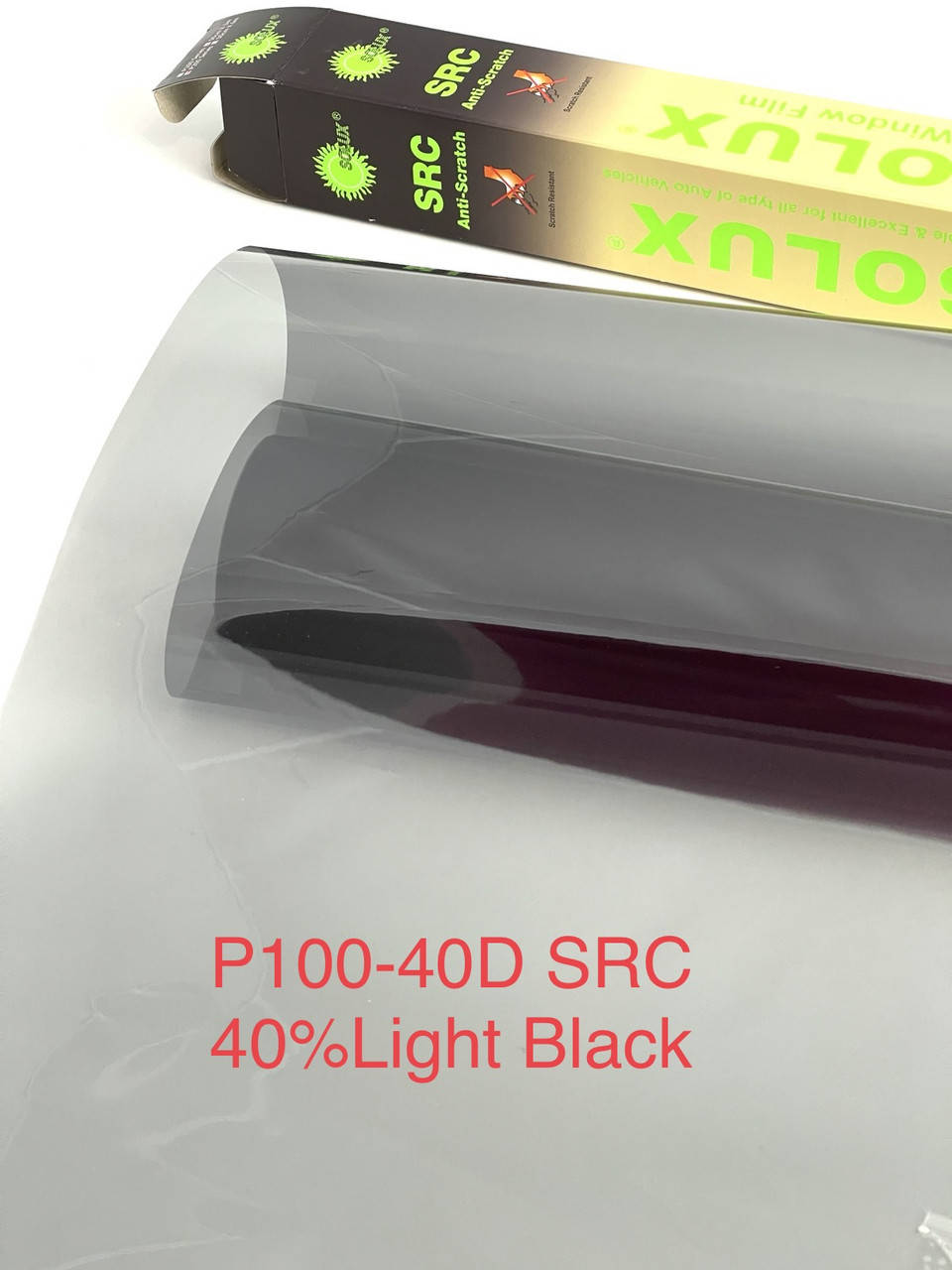 

Р100 SRC 40%Light Black тонировочная плёнка Solux: 50смх3м, Черный
