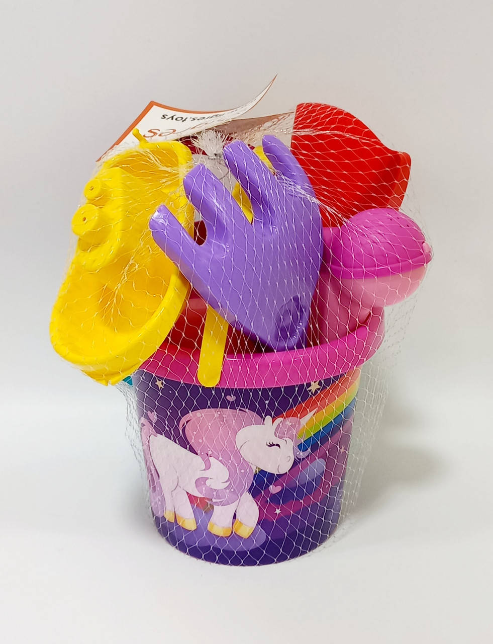 

Набор для песка с термонаклейкой 6 элементов с лейкой, 39637 Тигрес (4820159396375) Розовый