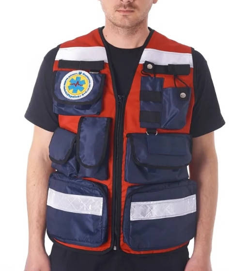 

Жилет разгрузочный для скорой помощи цвет красно синий