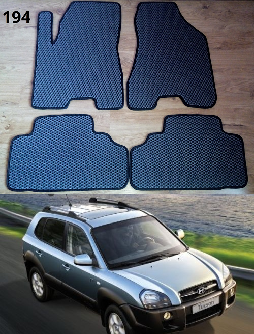 

Коврики ЕВА в салон Hyundai Tucson '04-10, Черный
