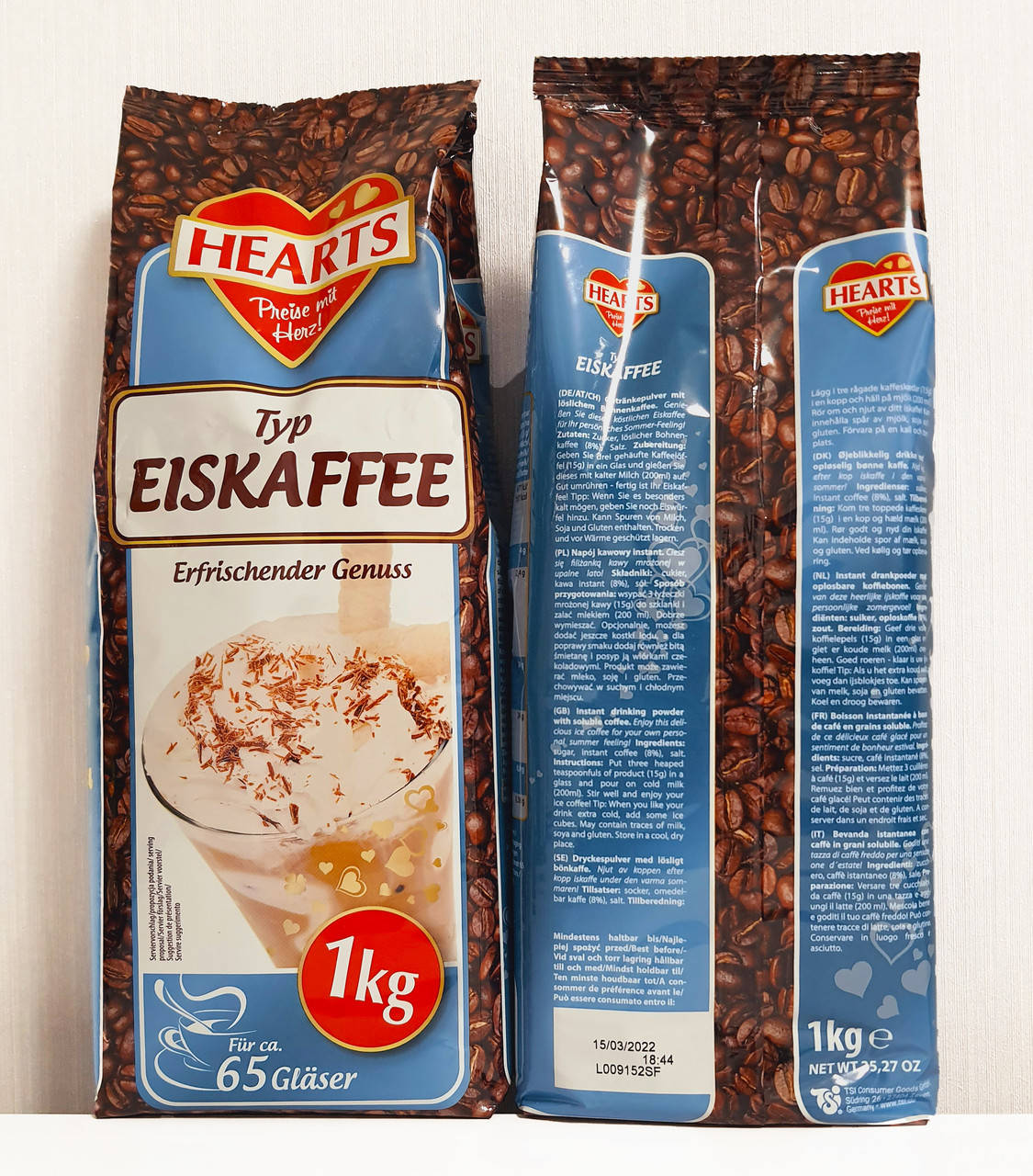 

Капучино "Hearts" Eiskaffee (Холодный кофе) 1 кг Германия
