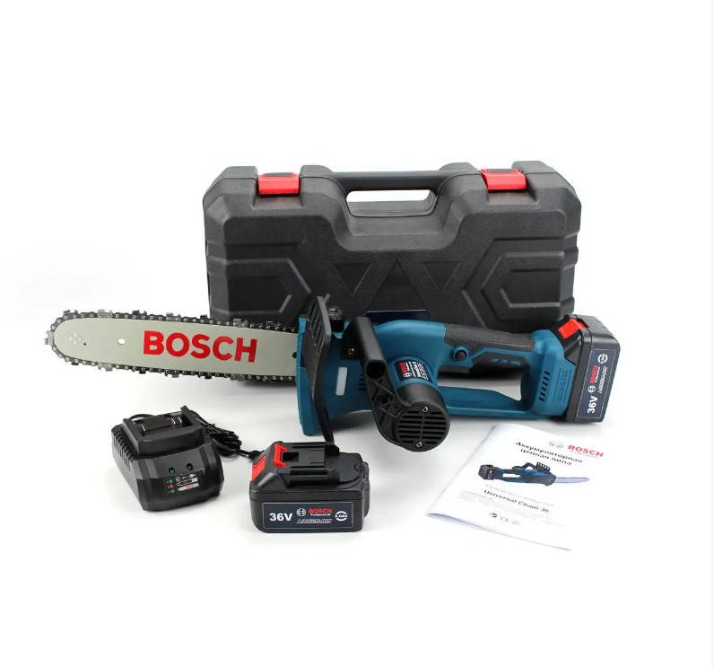 

Аккумуляторная цепная пила Bosch UniversalChain 36 (36V 6.0Ah). АКБ пила Бош