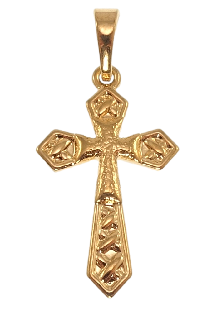 

Кулон Xuping Позолота 18K "Декоративный Крест с узором" для цепочки до 5мм