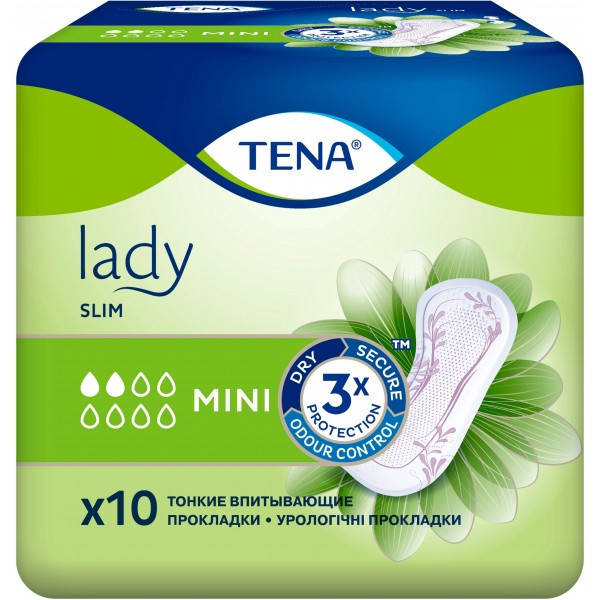 

Урологические прокладки Tena Lady Slim Mini, 10 шт