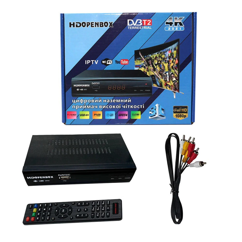 

Цифровой тюнер для телевизора hd openbox T2 Metal с поддержкой wifi