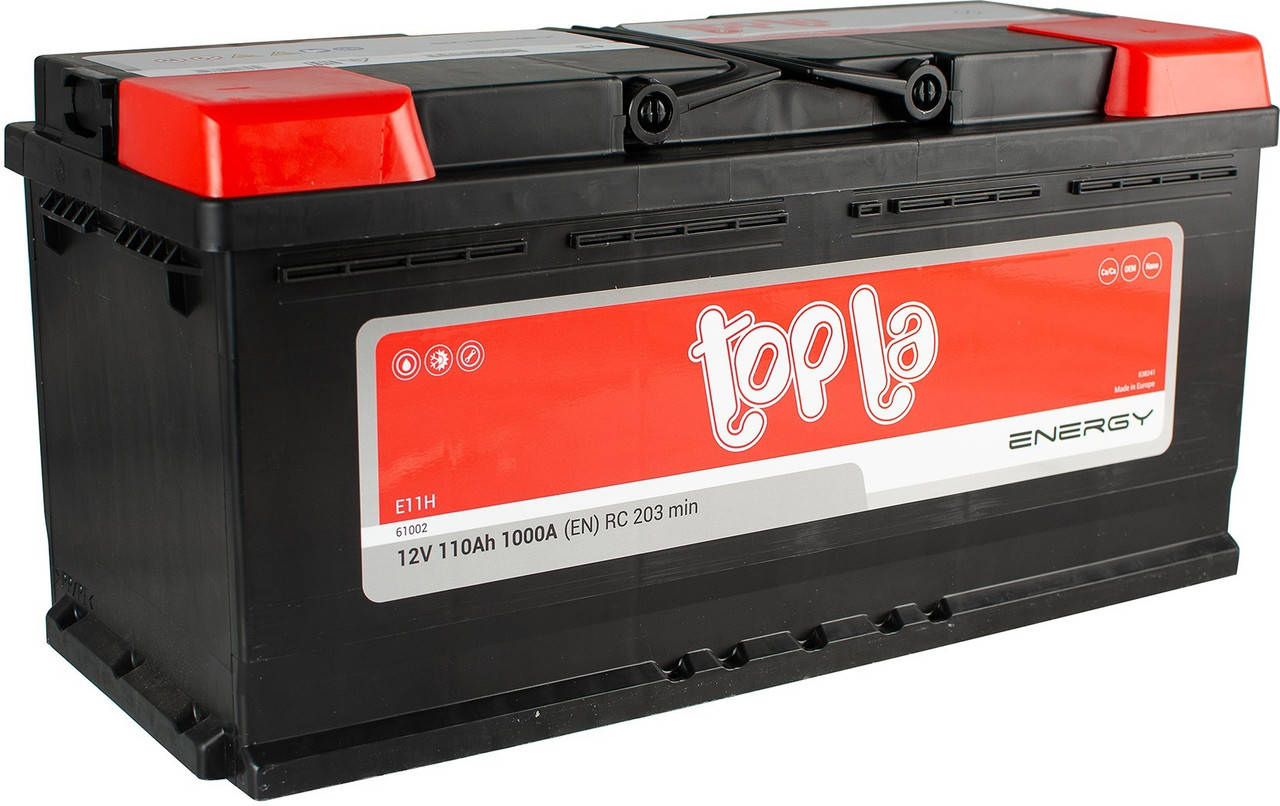 

Автомобильный аккумулятор Topla 110Ah/12V 1000A Energy Euro (0) (108 210)