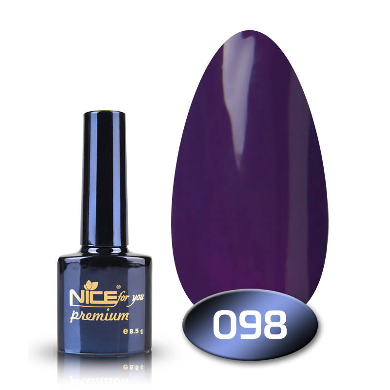 

Гель-лак Nice for you Premium 098 ярко-фиолетовый 8,5 мл