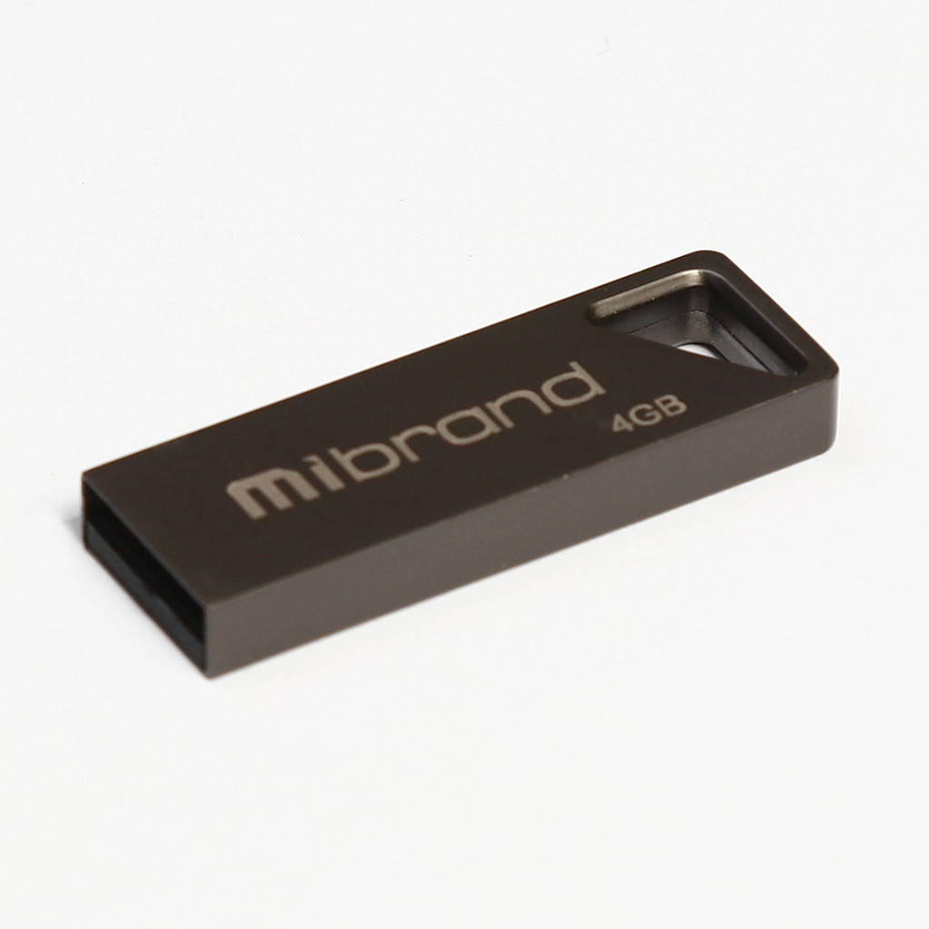 

USB Флешка на 4 Гб | Флеш-накопитель Mibrand 4GB USB2.0 Stingray Grey, Серый