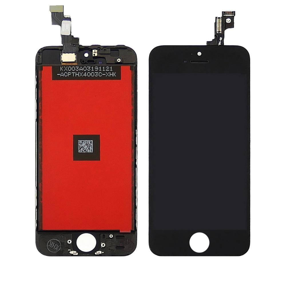 

Дисплей (lcd экран) для Apple iPhone 5S с чёрным тачскрином HC, Черный