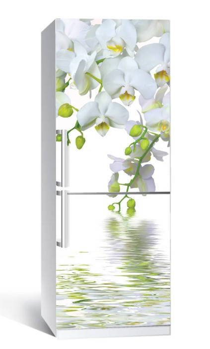 

Самоклеющаяся виниловая пленка наклейка на холодильник IdeaX Оридея над водой 65х200 см, Белый
