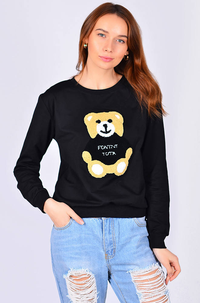 

Свитшот женский черный AAA 127070M