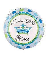 

Шар фольгированный круглый A new little Prince, Разные цвета