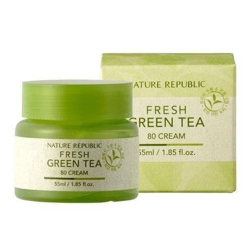 

Увлажняющий крем с экстрактом зеленого чая Nature Republic Fresh Green tea 80%