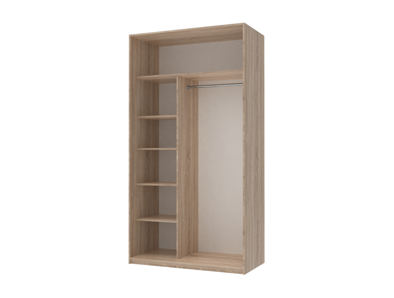 Шафа купе Doros Сіті Лайт Дуб Cонома 2 ДСП 120х60х225 (42002010) 2