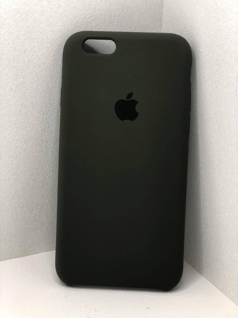 

Чехол на Iphone 6(темно-зеленый)Silicone case накладка бампер силиконовый с подкладкой внутри