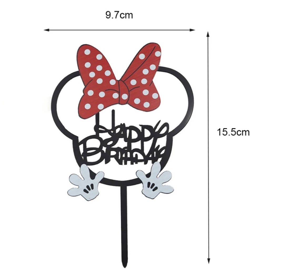 

Топпер для торта Минни Маус