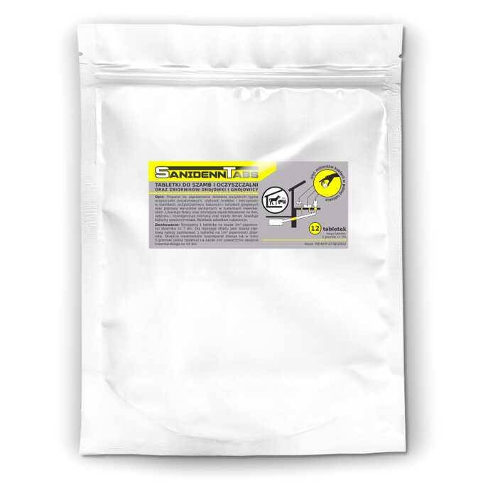 

Таблетки для выгребных ям и септиков, бактерии для очистных сооружений на 3 месяца (12 таб.), Sanidenn