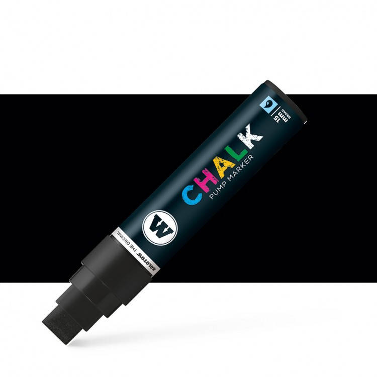 

Меловой маркер Molotow CHALK Black (Черный) 15мм