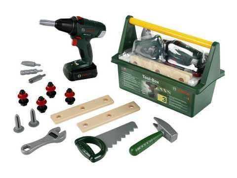 

Детский ящик с инструментами и шуруповертом Klein Bosch Mini (8520)