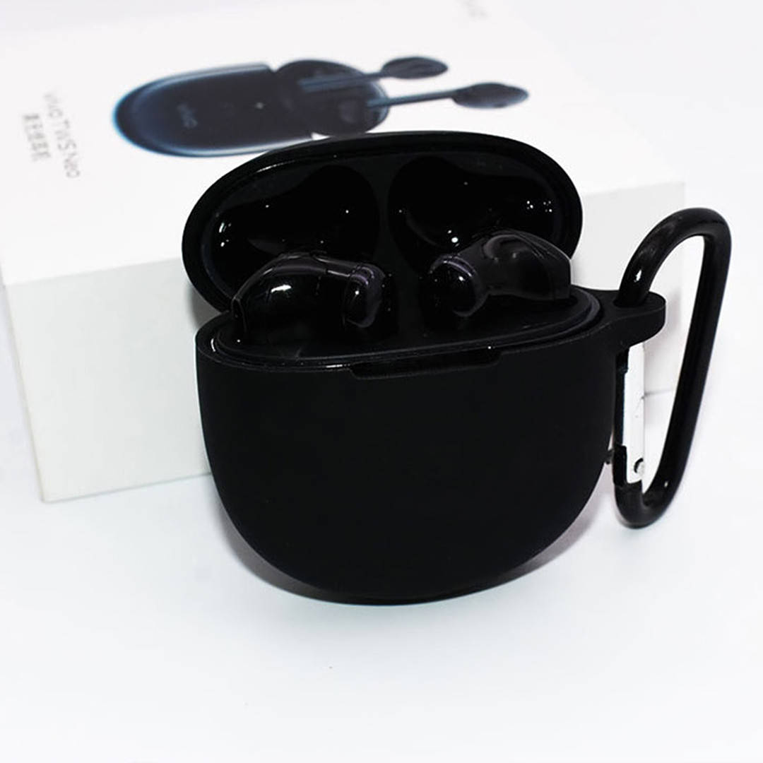 

Чехол для наушников Vivo TWS Neo | чехол+карабин | черный